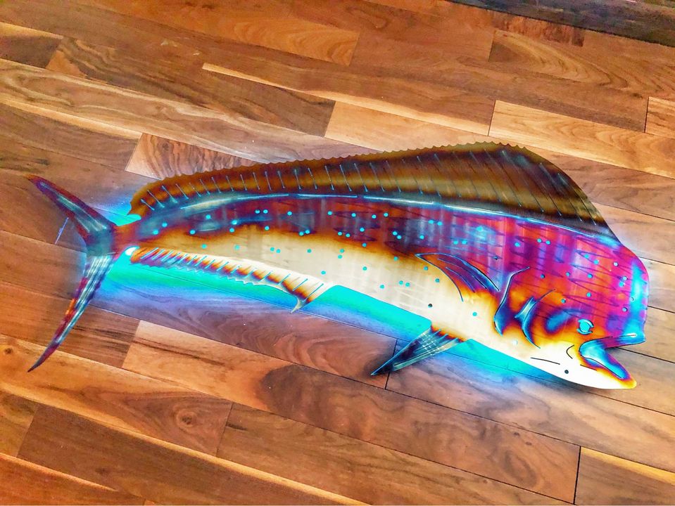 Stainless Steel Mahi Mahi metal art