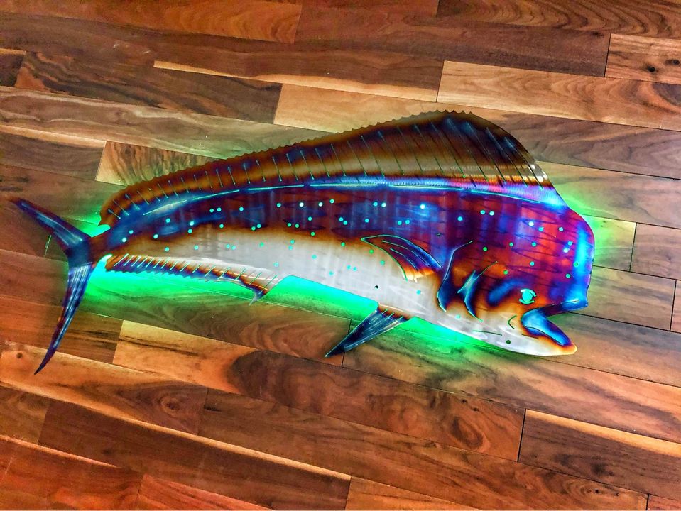 Stainless Steel Mahi Mahi metal art