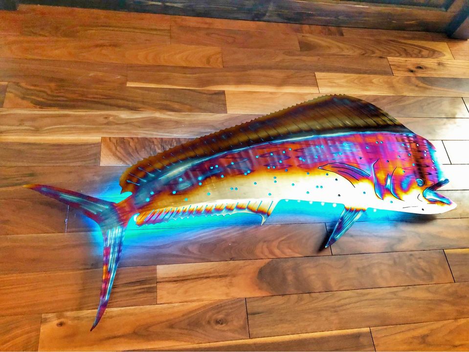 Stainless Steel Mahi Mahi metal art