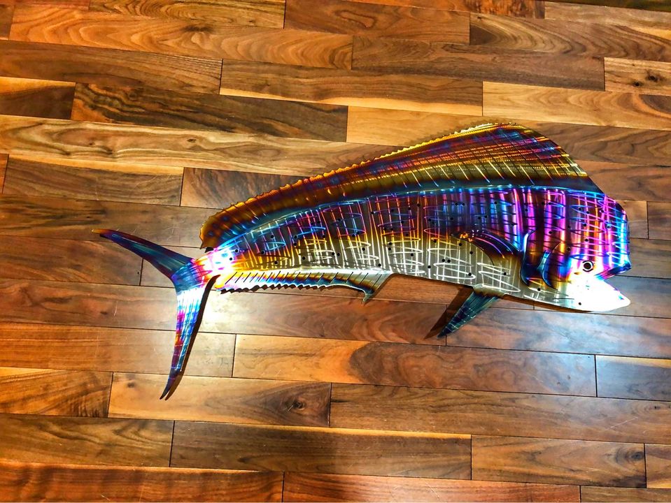 Stainless Steel Mahi Mahi metal art