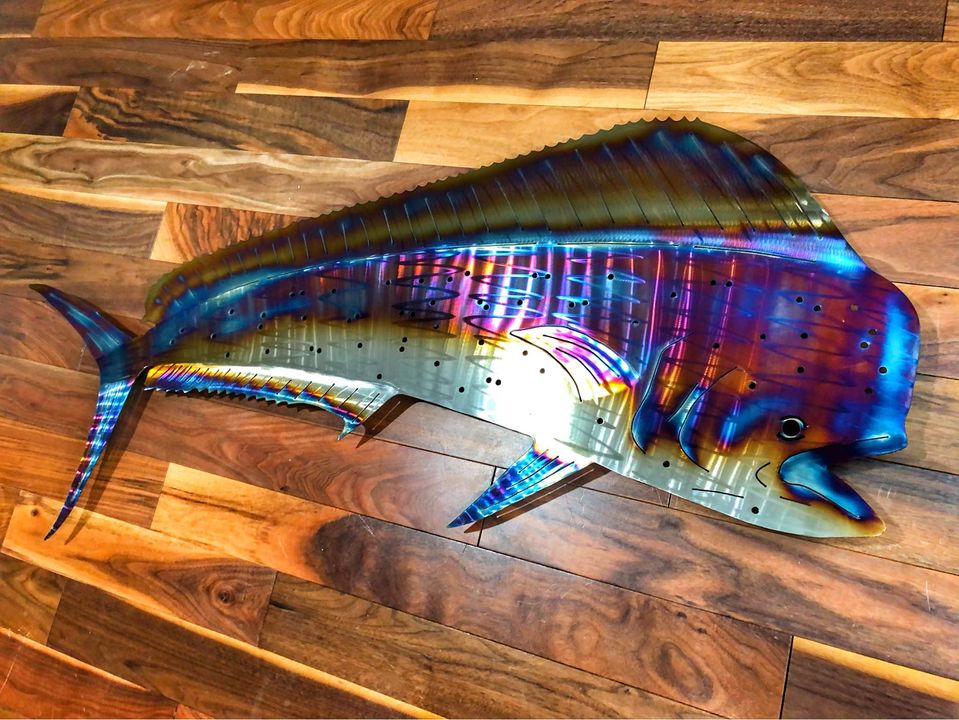 Stainless Steel Mahi Mahi metal art