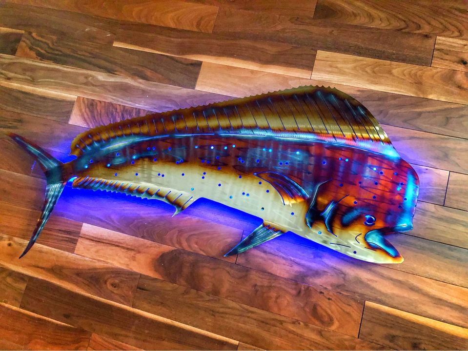 Stainless Steel Mahi Mahi metal art