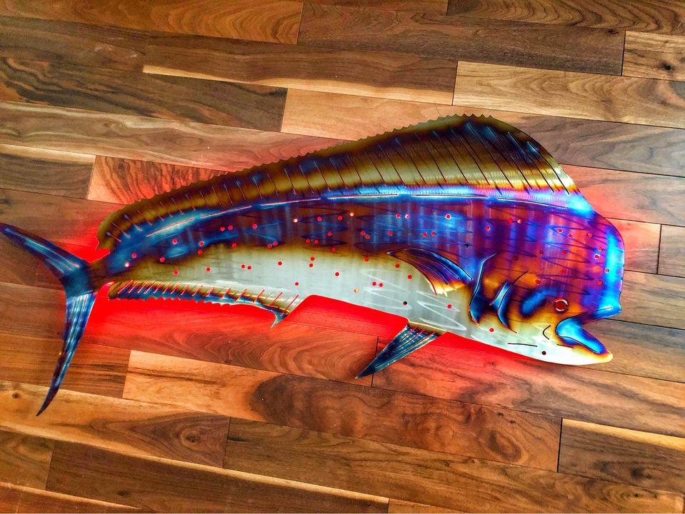 Stainless Steel Mahi Mahi metal art