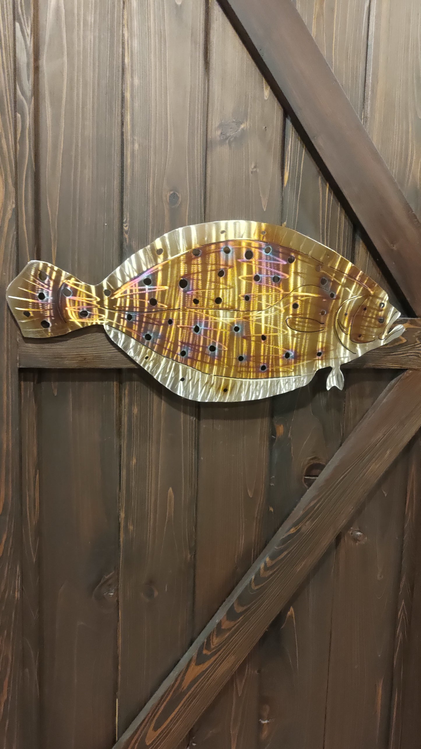 Stainless Steel Flounder metal art