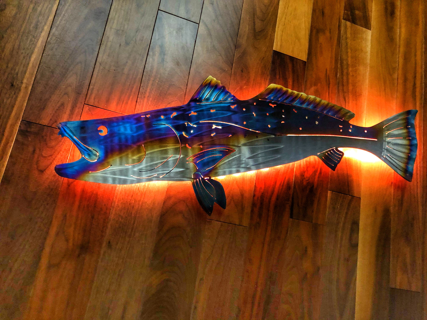 Stainless Steel Trout metal art