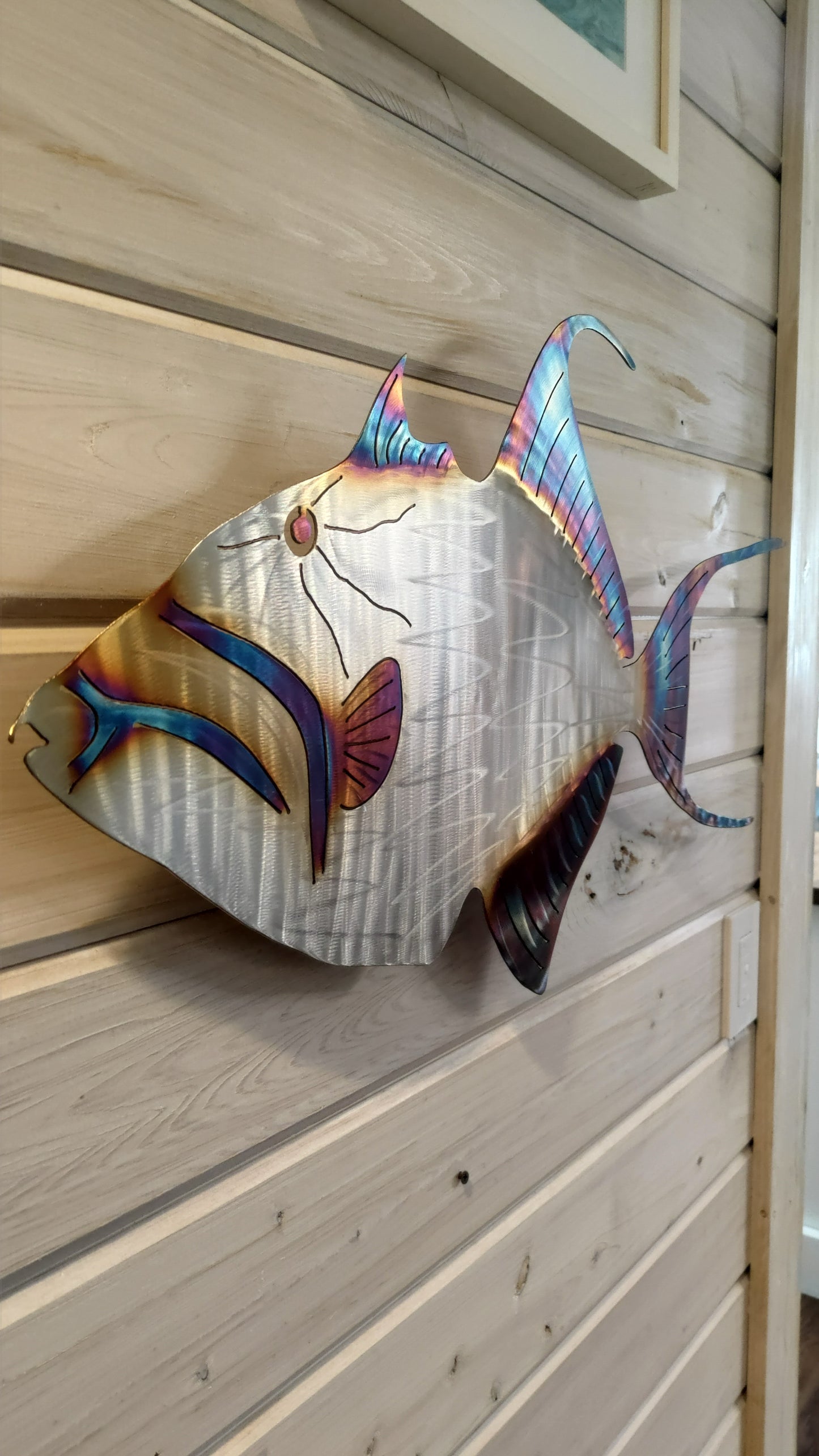 Stainless Steel Queen trigger fish