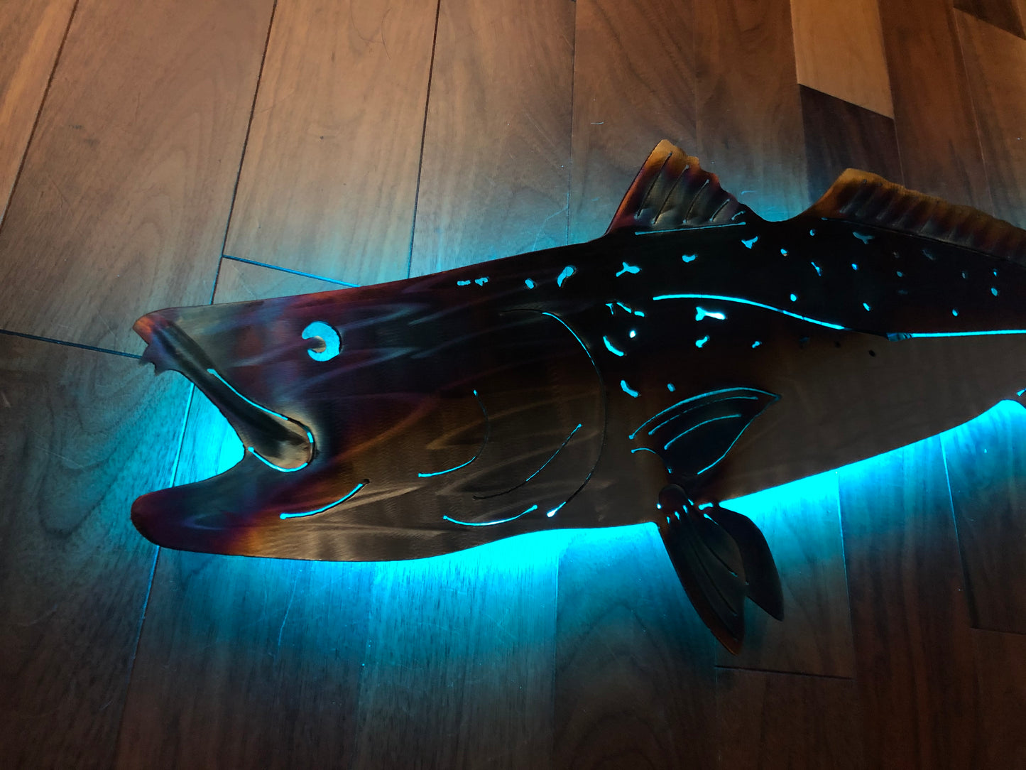 Stainless Steel Trout metal art