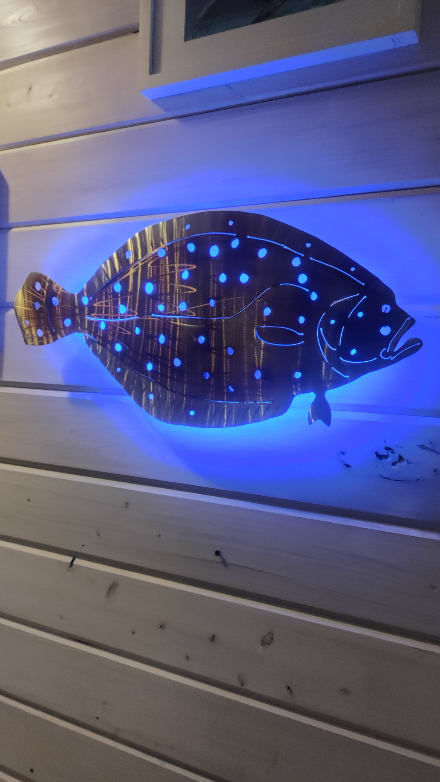 Stainless Steel Flounder metal art