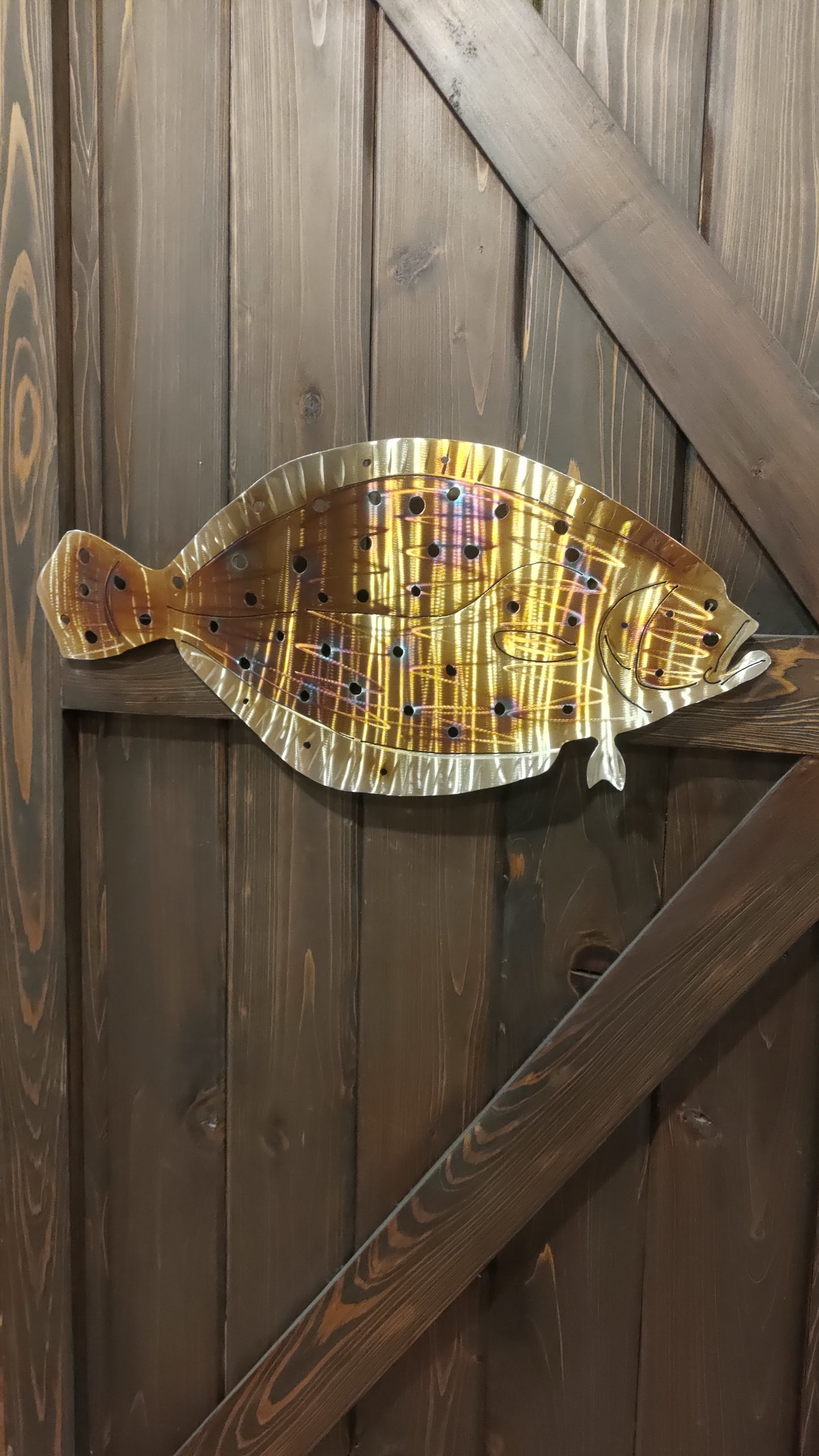 Stainless Steel Flounder metal art