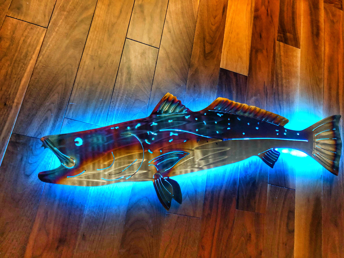 Stainless Steel Trout metal art