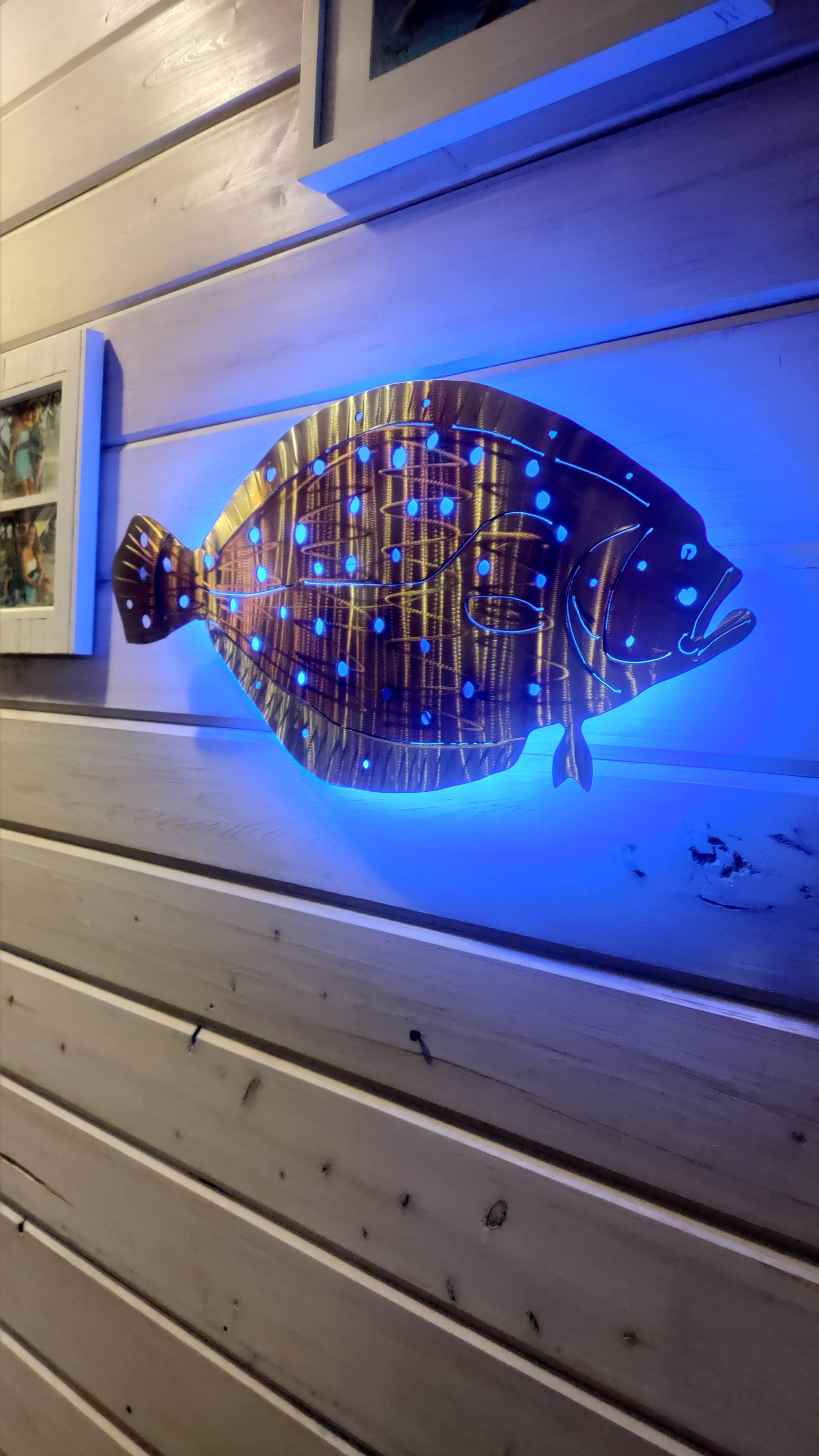 Stainless Steel Flounder metal art