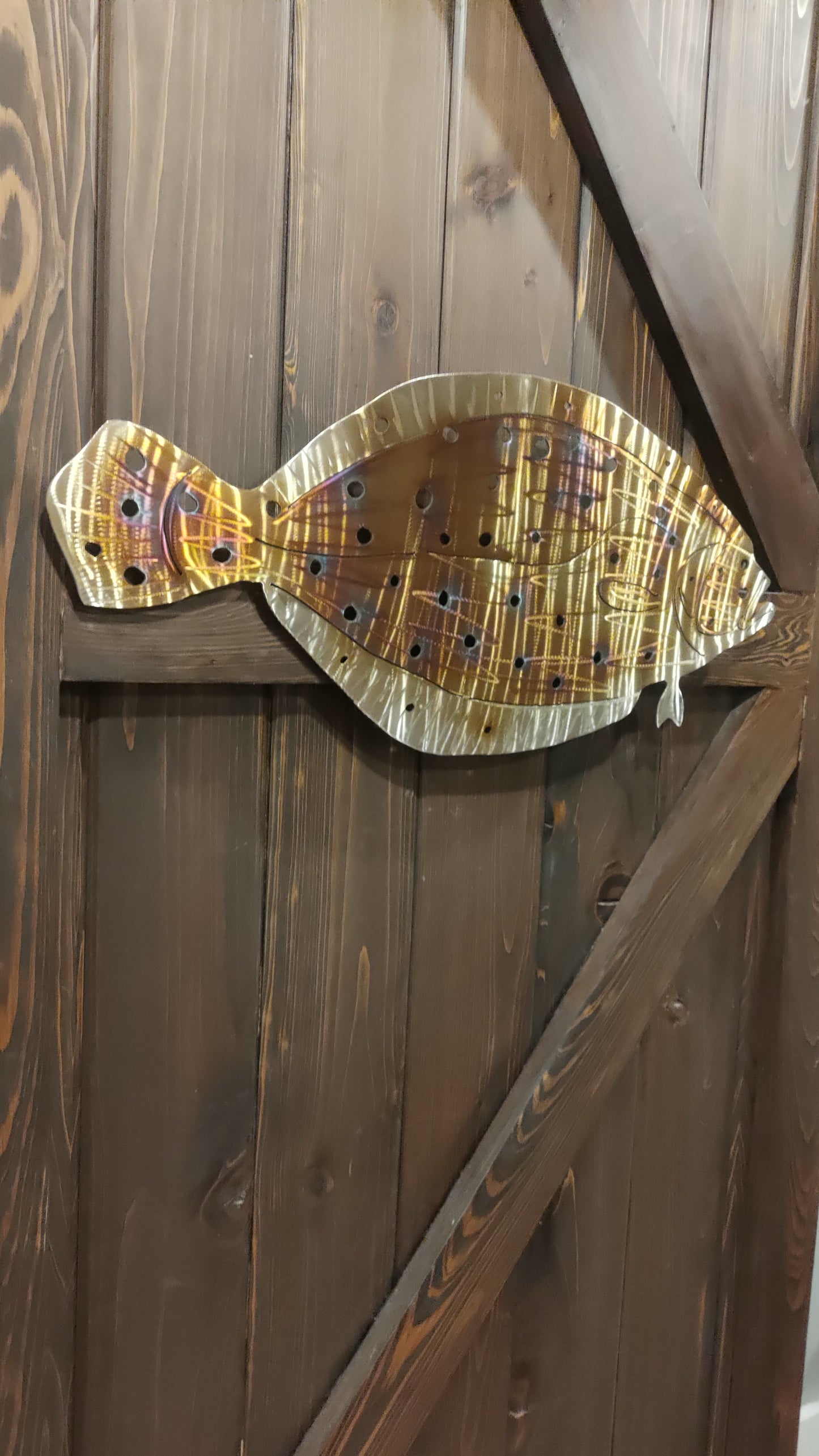 Stainless Steel Flounder metal art