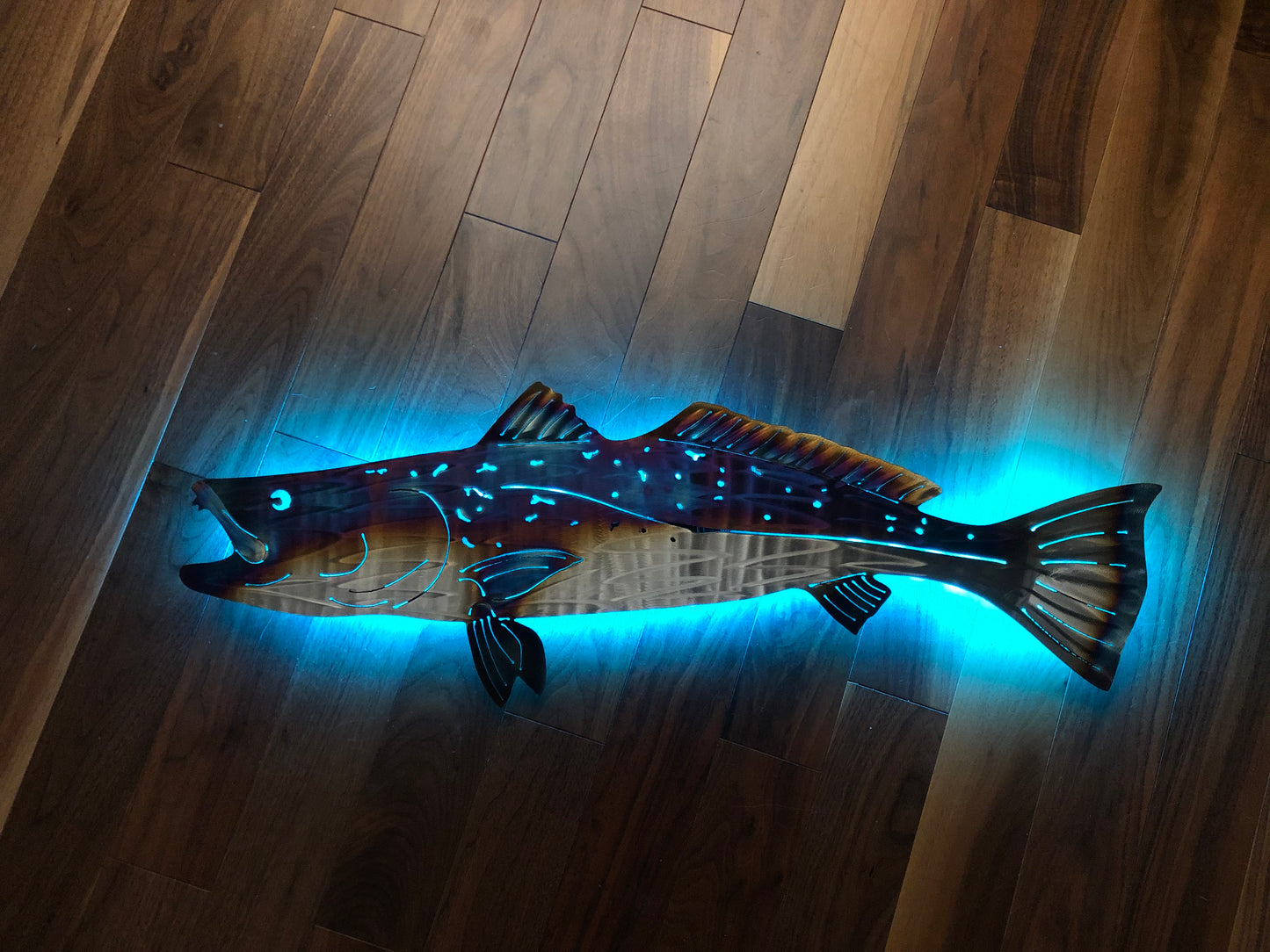 Stainless Steel Trout metal art