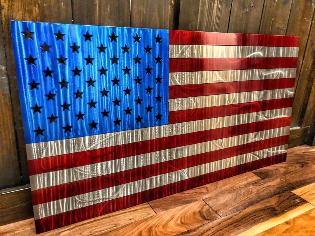 United States Flag stainless steel wall art
