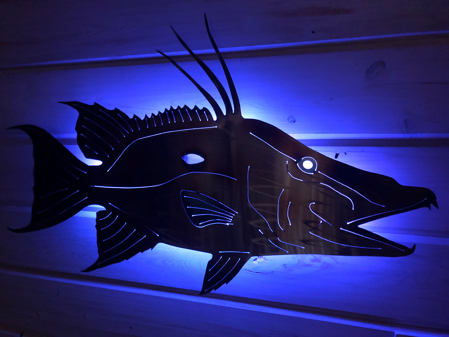 Stainless Steel Hog Fish Metal Wall Art