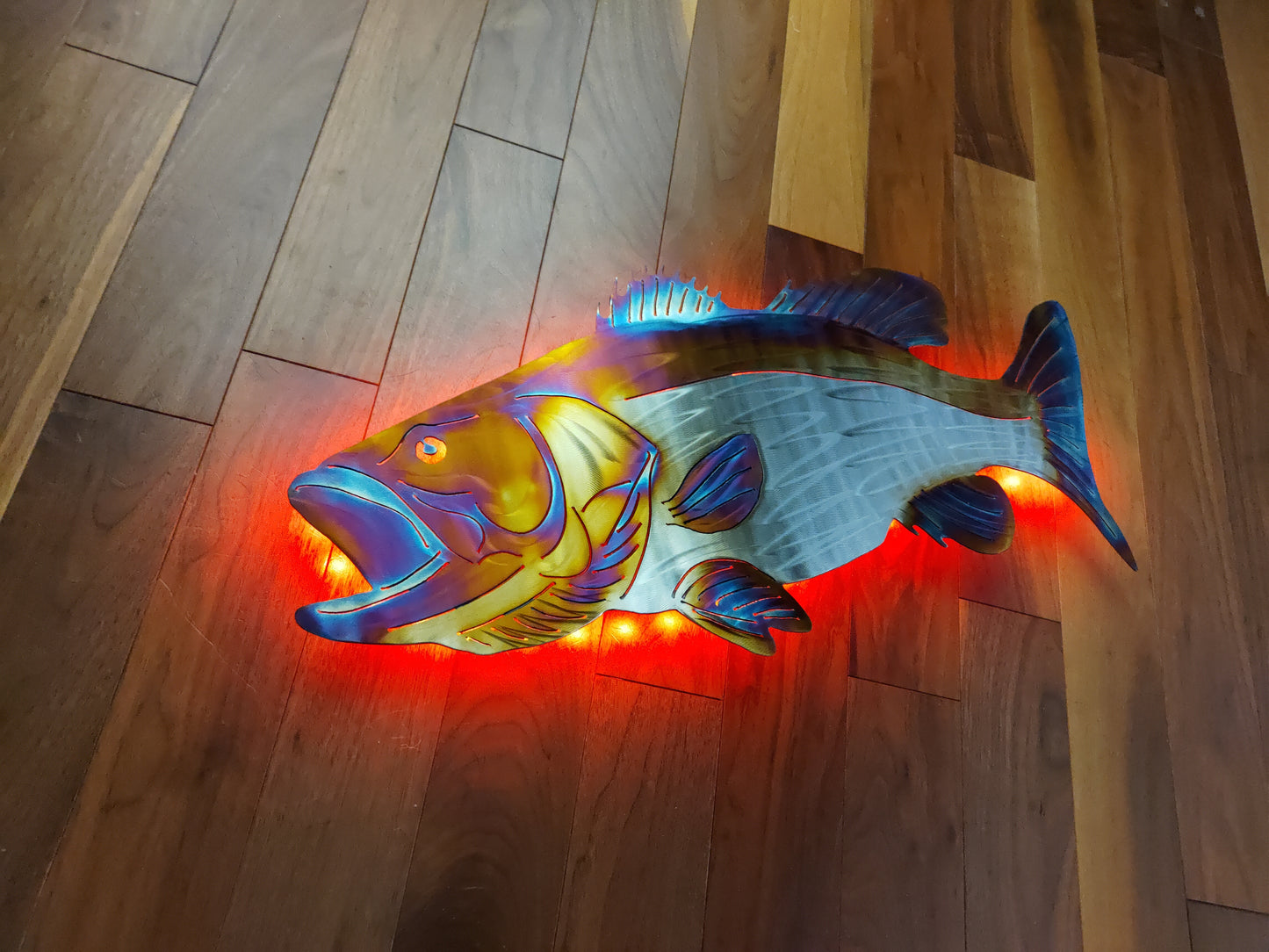 Stainless Steel Bass metal art