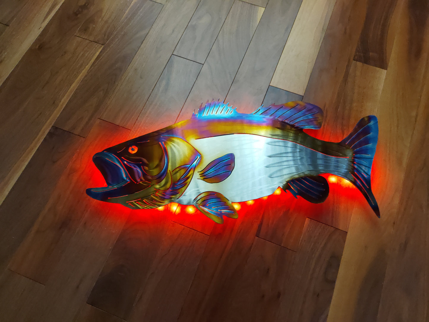 Stainless Steel Bass metal art