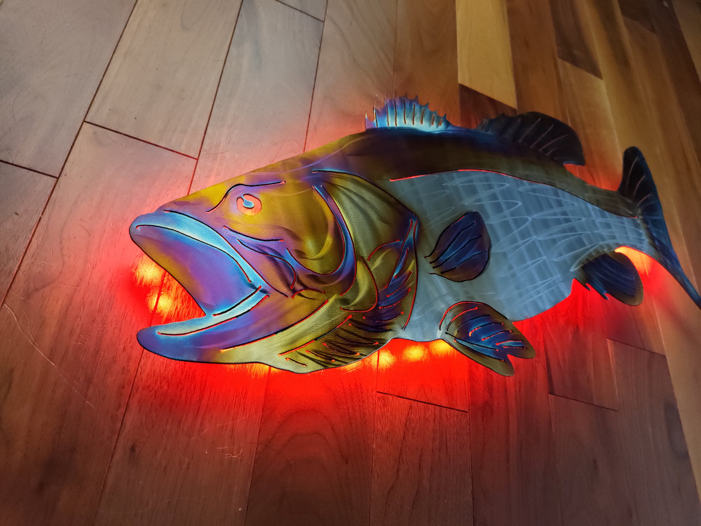 Stainless Steel Bass metal art