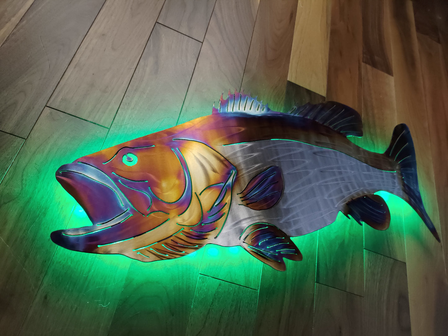 Stainless Steel Bass metal art