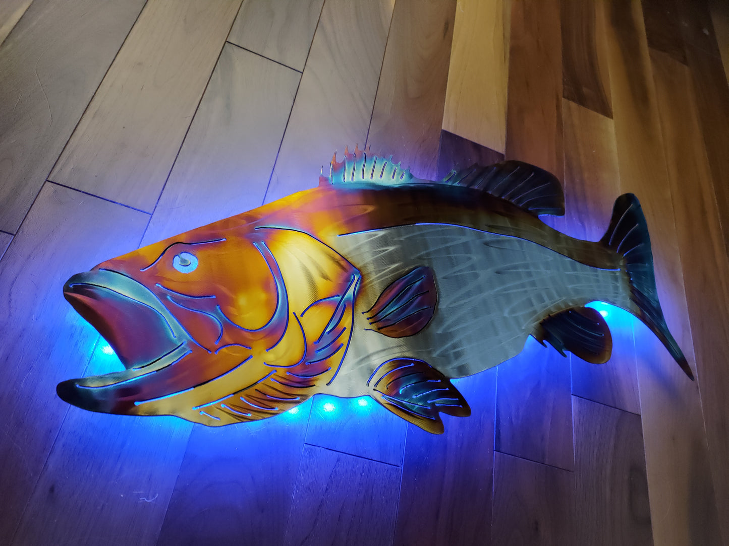 Stainless Steel Bass metal art