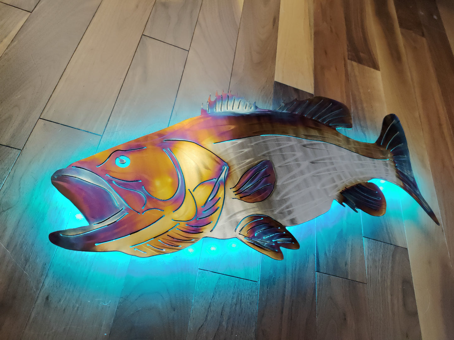 Stainless Steel Bass metal art