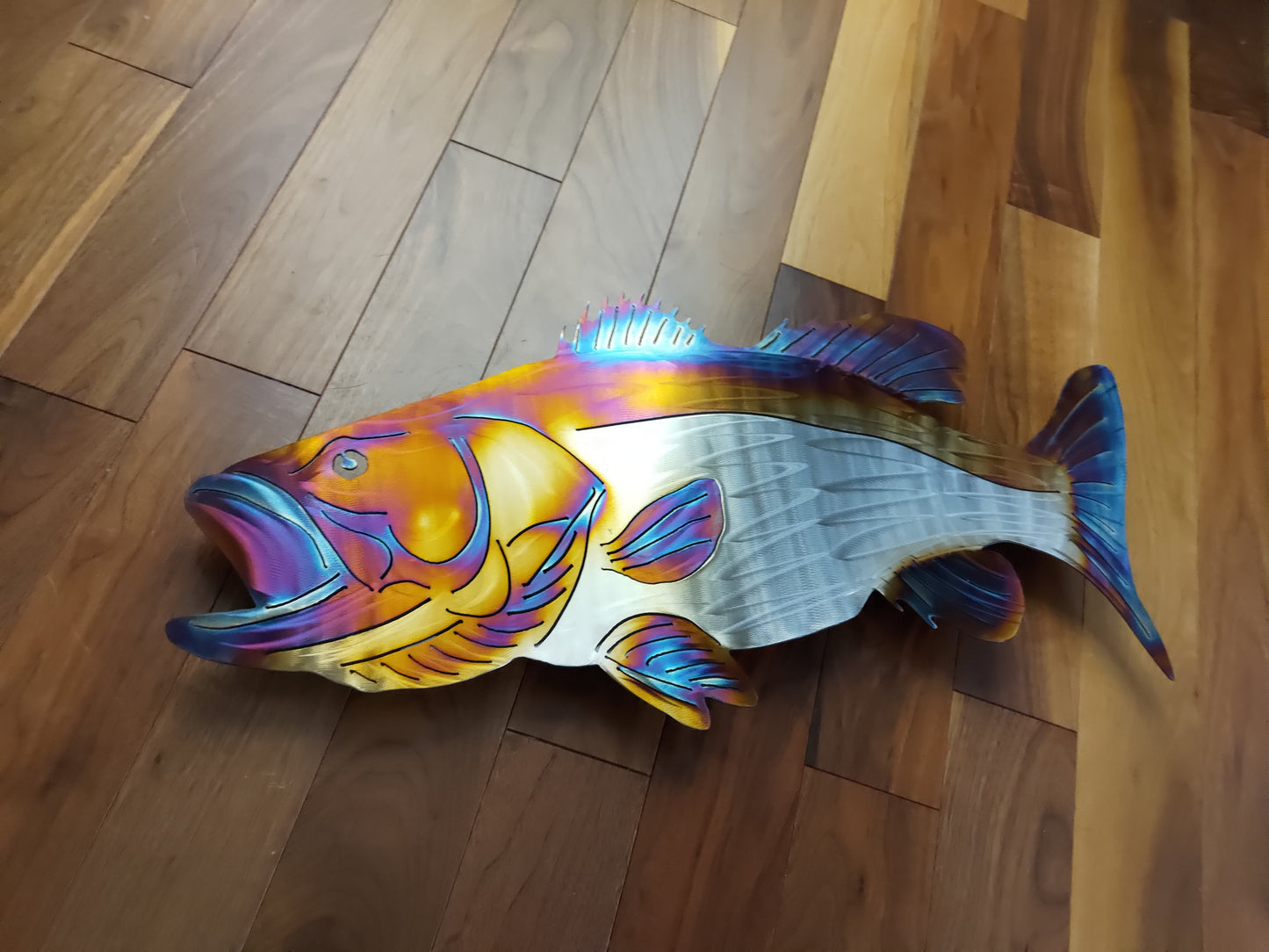 Stainless Steel Bass metal art