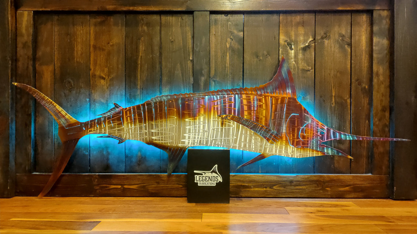 Stainless Steel Blue Marlin wall art