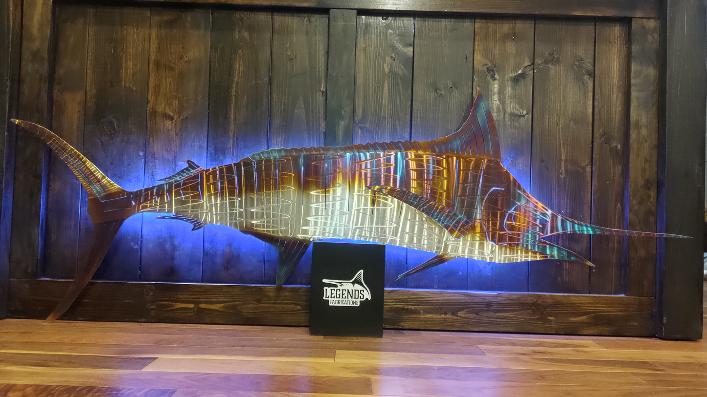 Stainless Steel Blue Marlin wall art