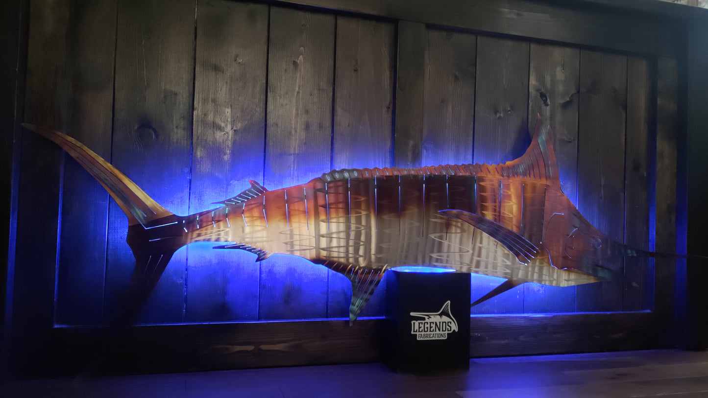 Stainless Steel Blue Marlin wall art