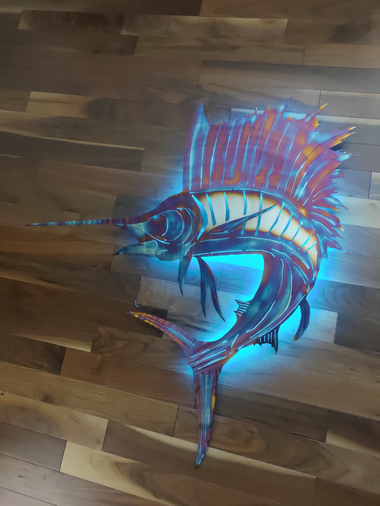 Stainless Steel Sailfish art
