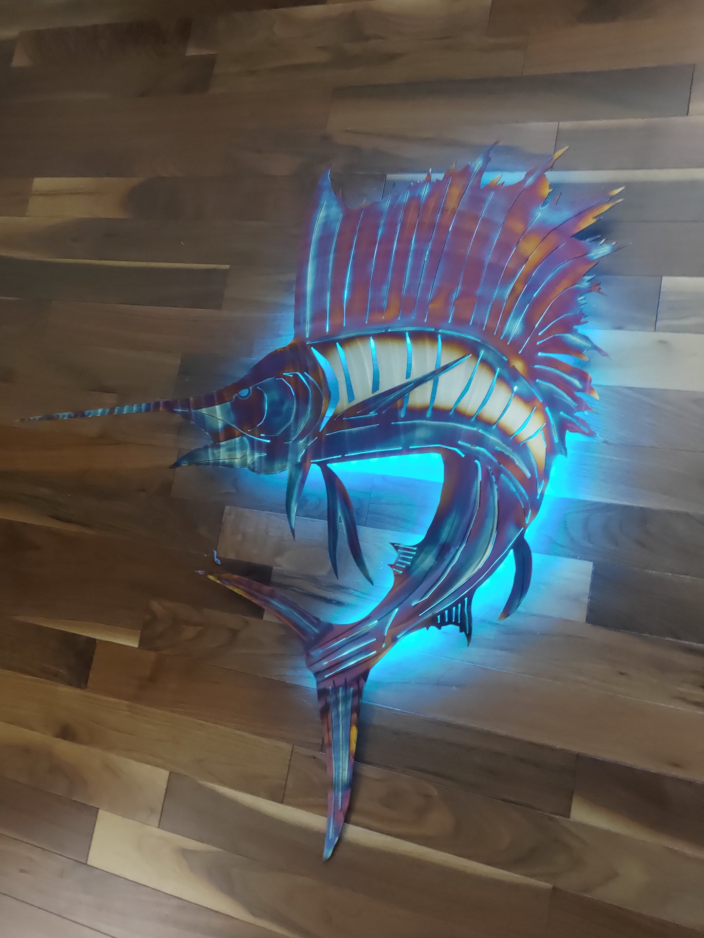 Stainless Steel Sailfish art