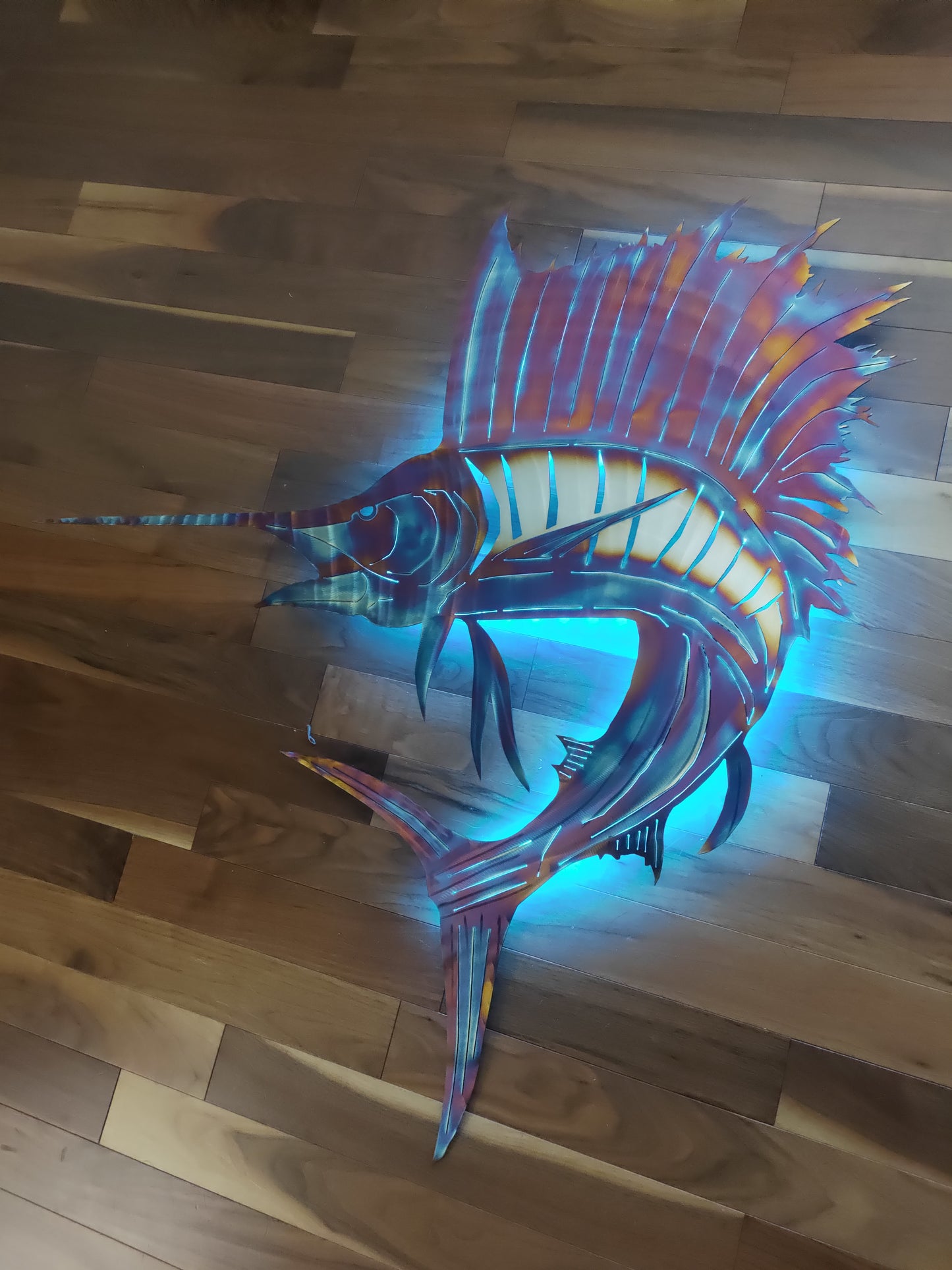 Stainless Steel Sailfish art