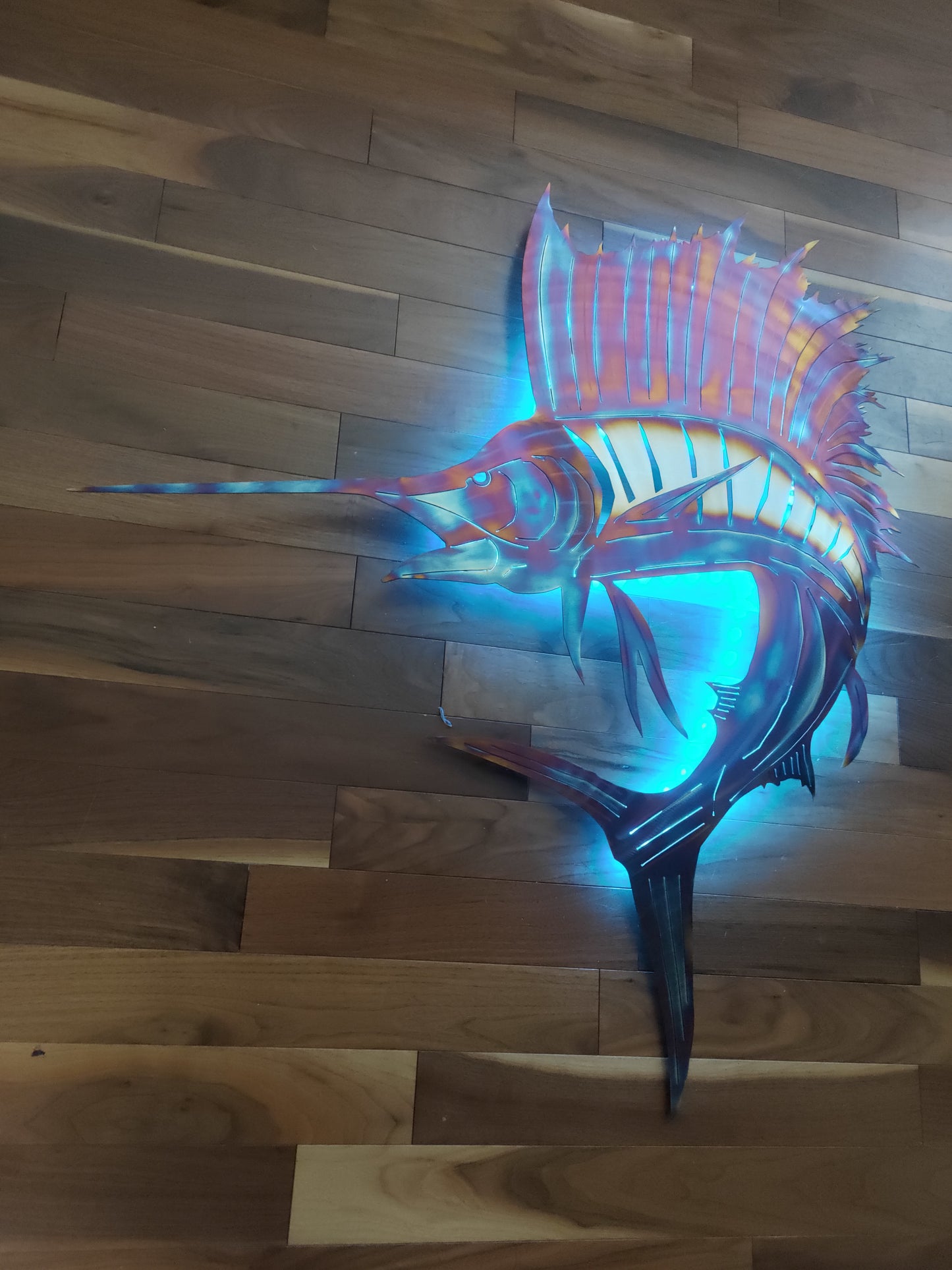 Stainless Steel Sailfish art