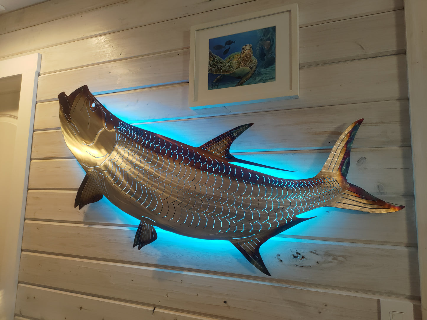 Stainless steel Tarpon metal art