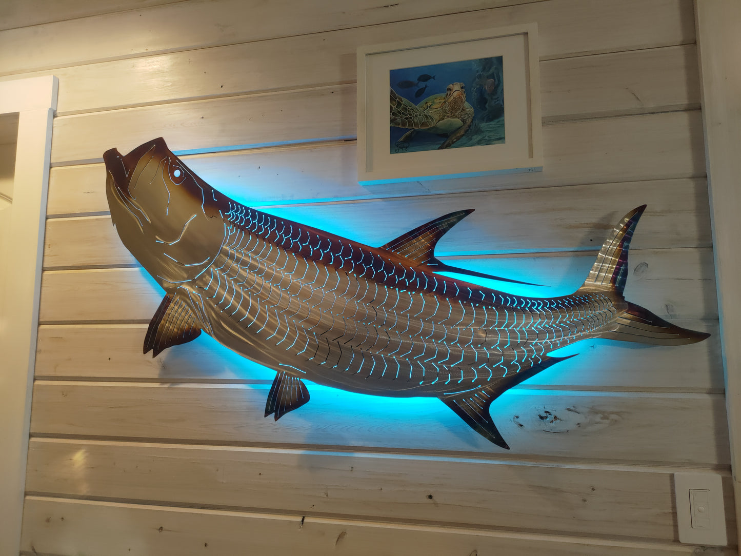Stainless steel Tarpon metal art