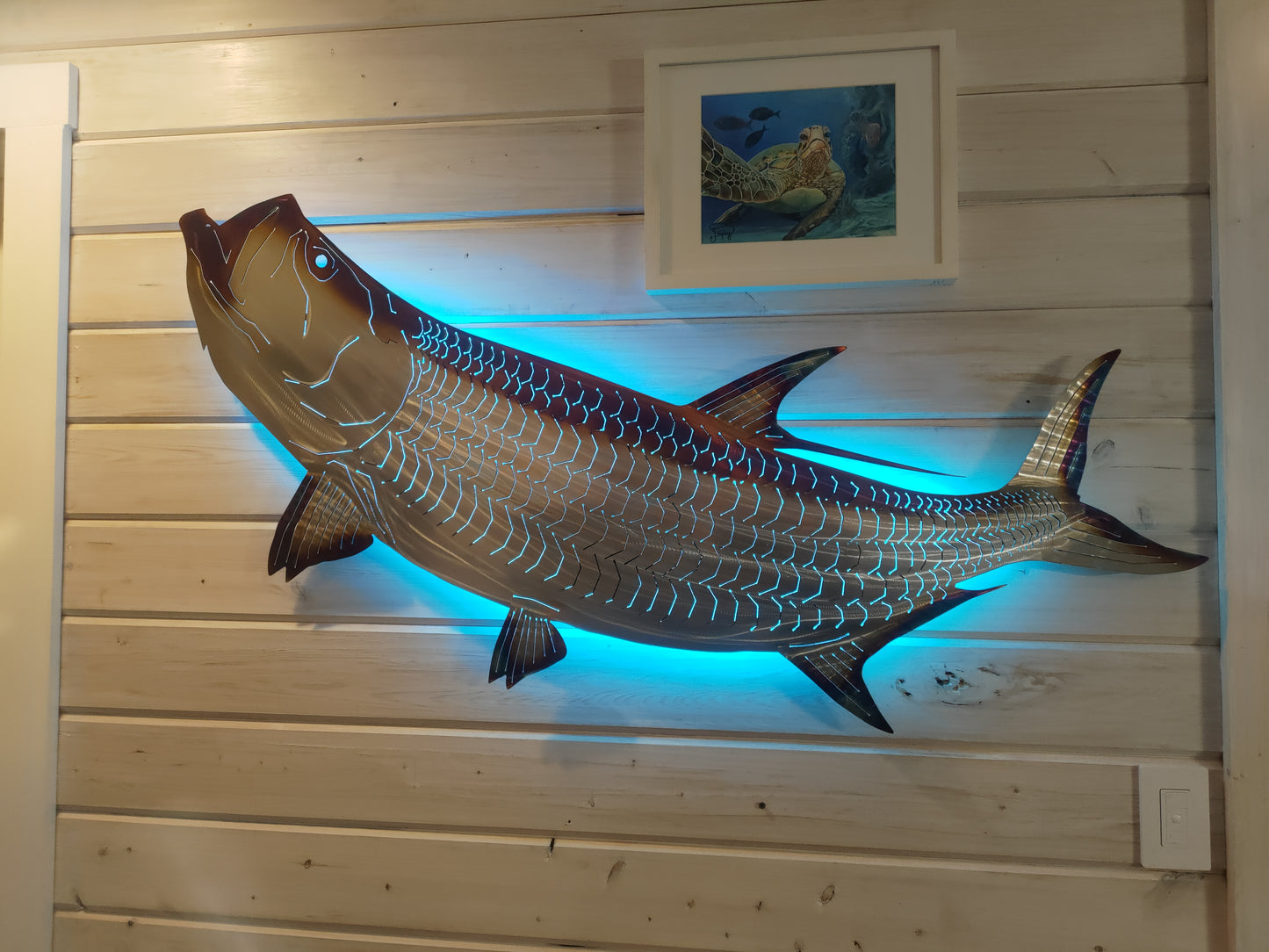 Stainless steel Tarpon metal art