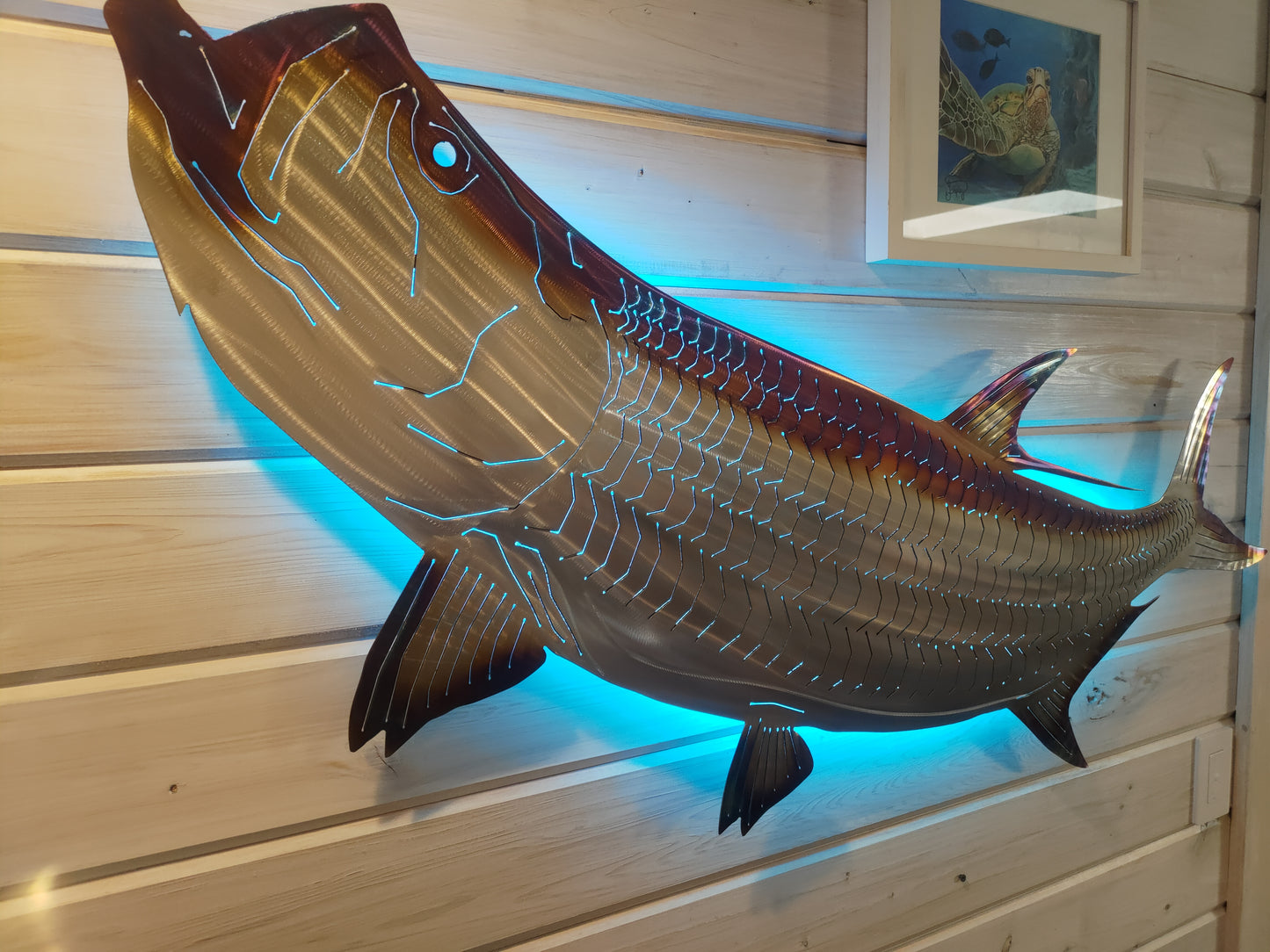 Stainless steel Tarpon metal art
