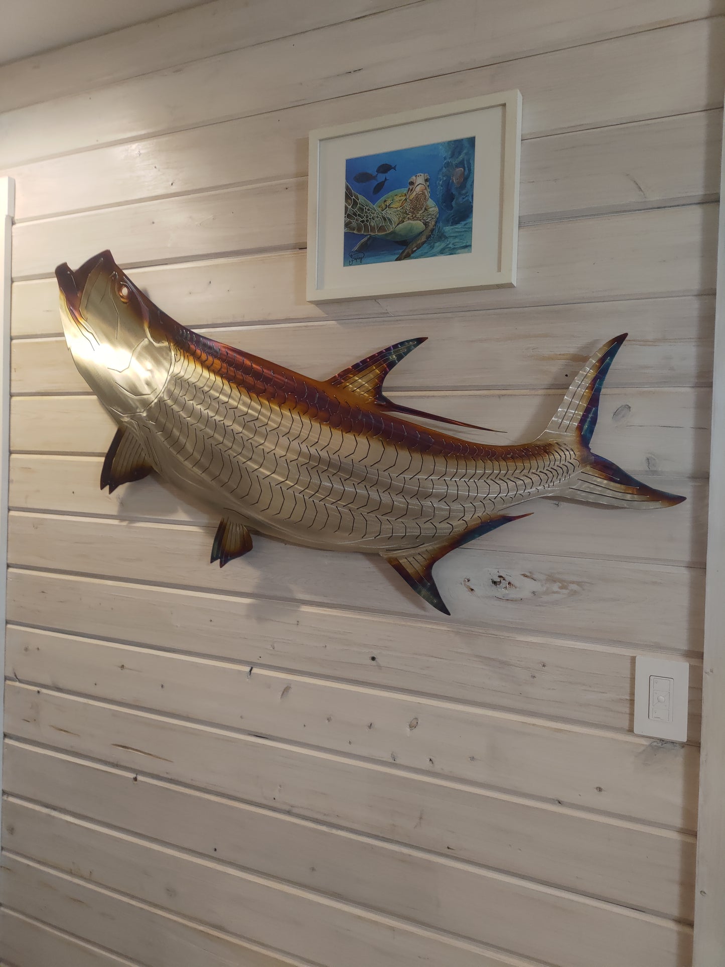 Stainless steel Tarpon metal art
