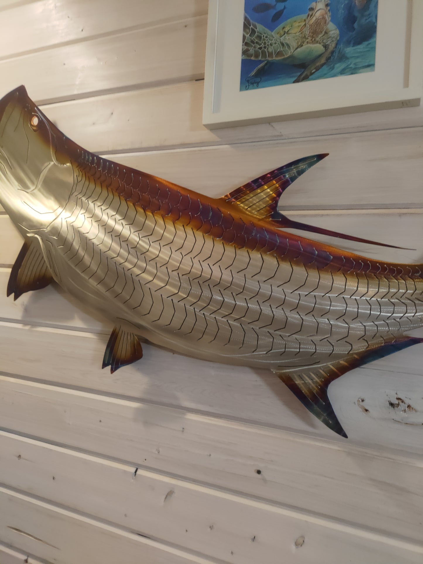 Stainless steel Tarpon metal art