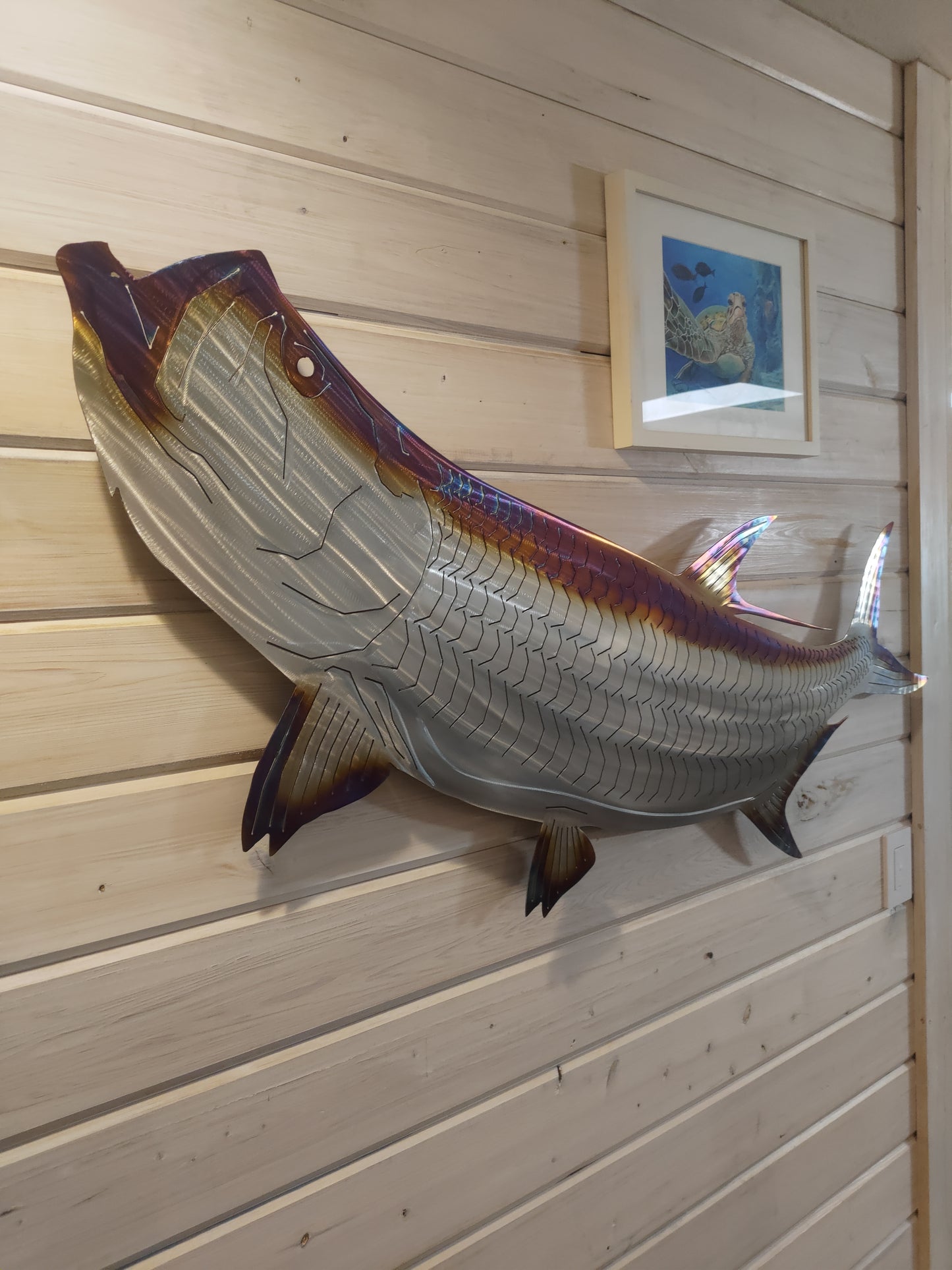 Stainless steel Tarpon metal art