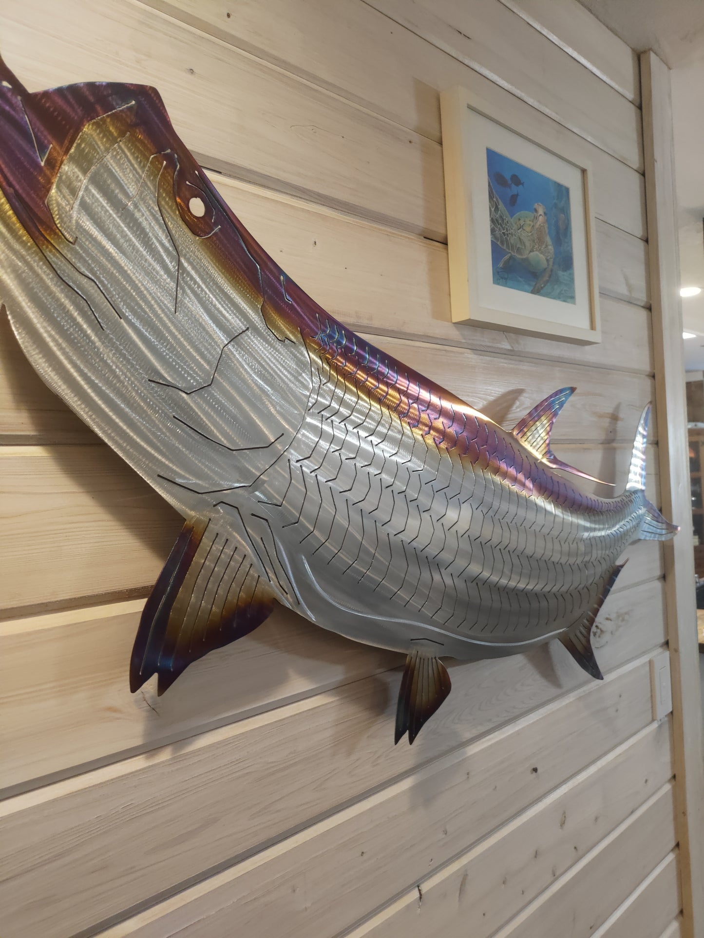 Stainless steel Tarpon metal art