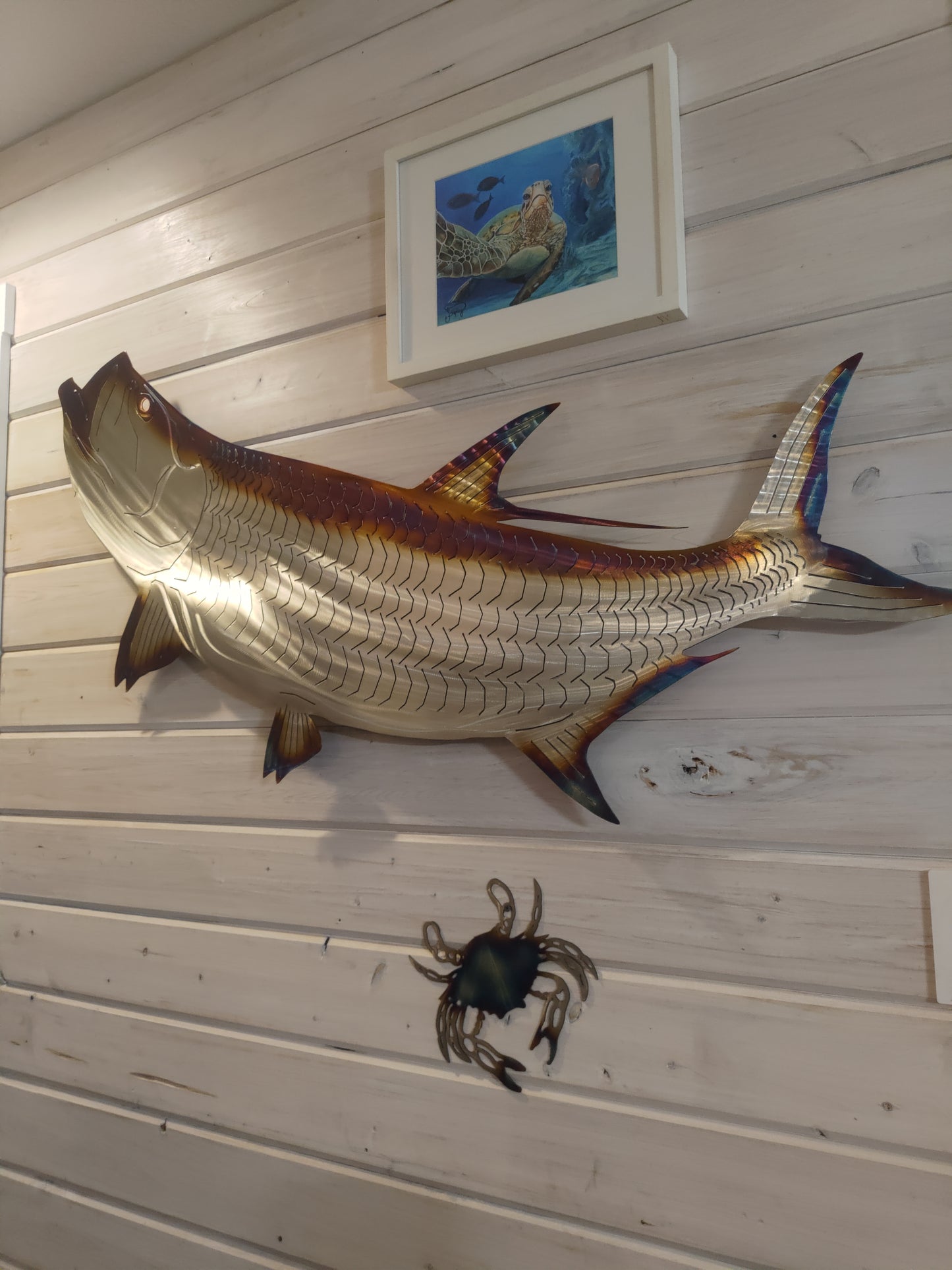 Stainless steel Tarpon metal art