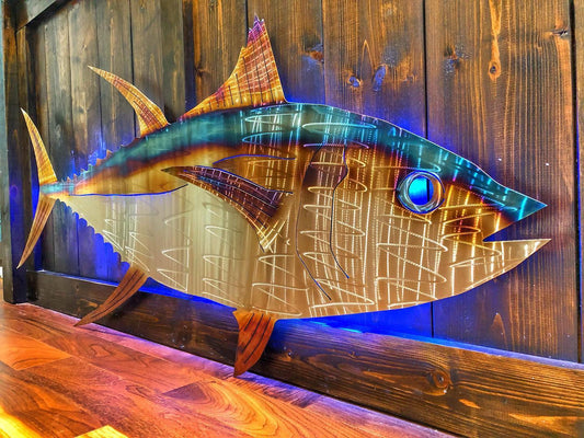 Stainless Steel Yellowfin tuna Art