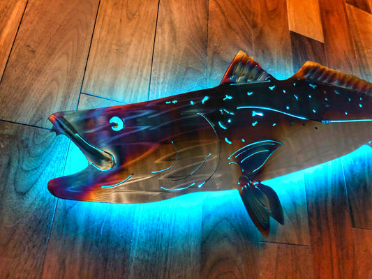 Stainless Steel Trout metal art