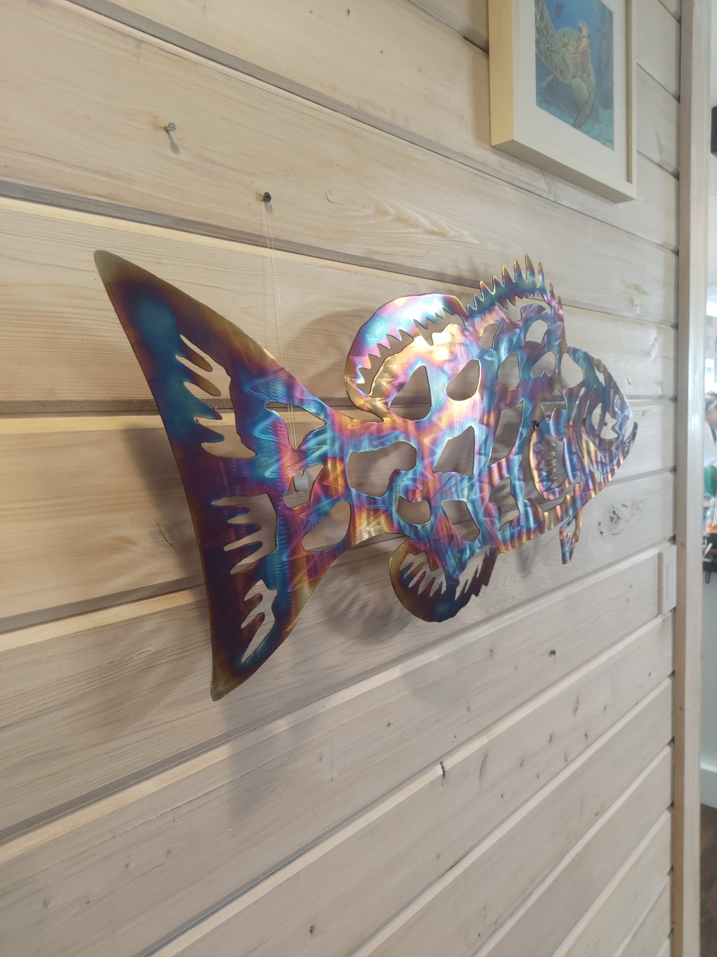Grouper art Stainless Steelmetal art