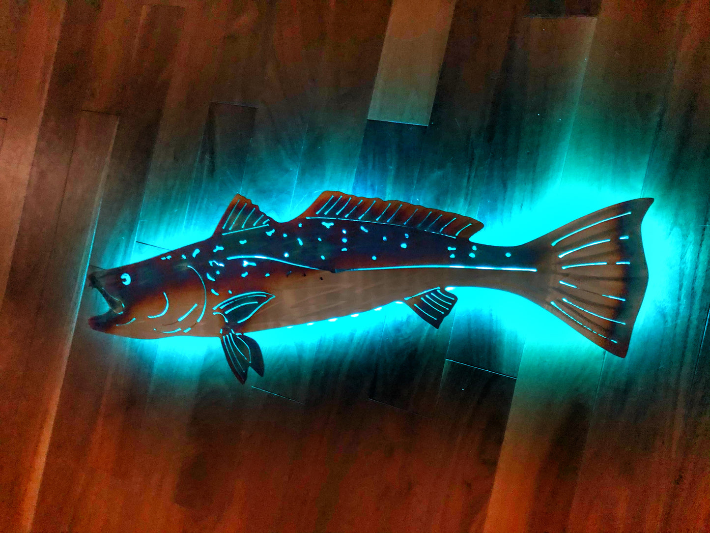Stainless Steel Trout metal art