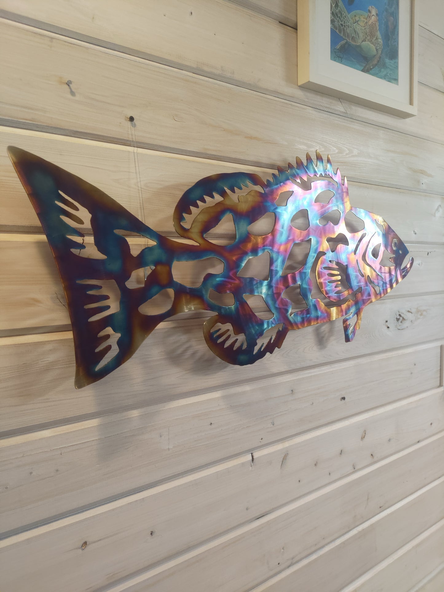 Grouper art Stainless Steelmetal art