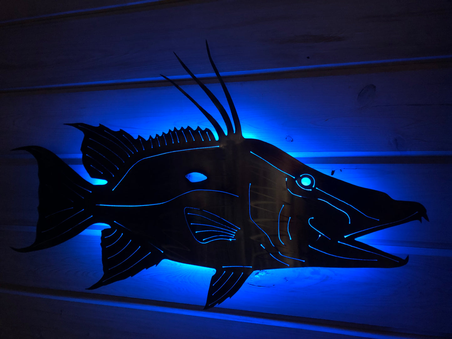 Stainless Steel Hog Fish Metal Wall Art