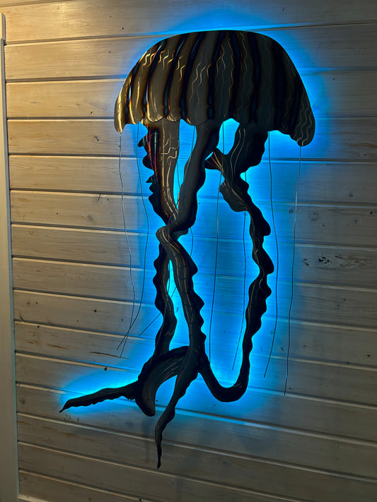 Stainless Steel Jelly fish Art