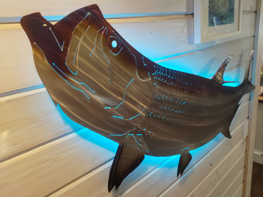 Stainless steel Tarpon metal art